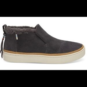 TOMS Paxton Slip-Ons in Forged Iron,great for fall